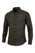 Noir Petal Accent Shirt