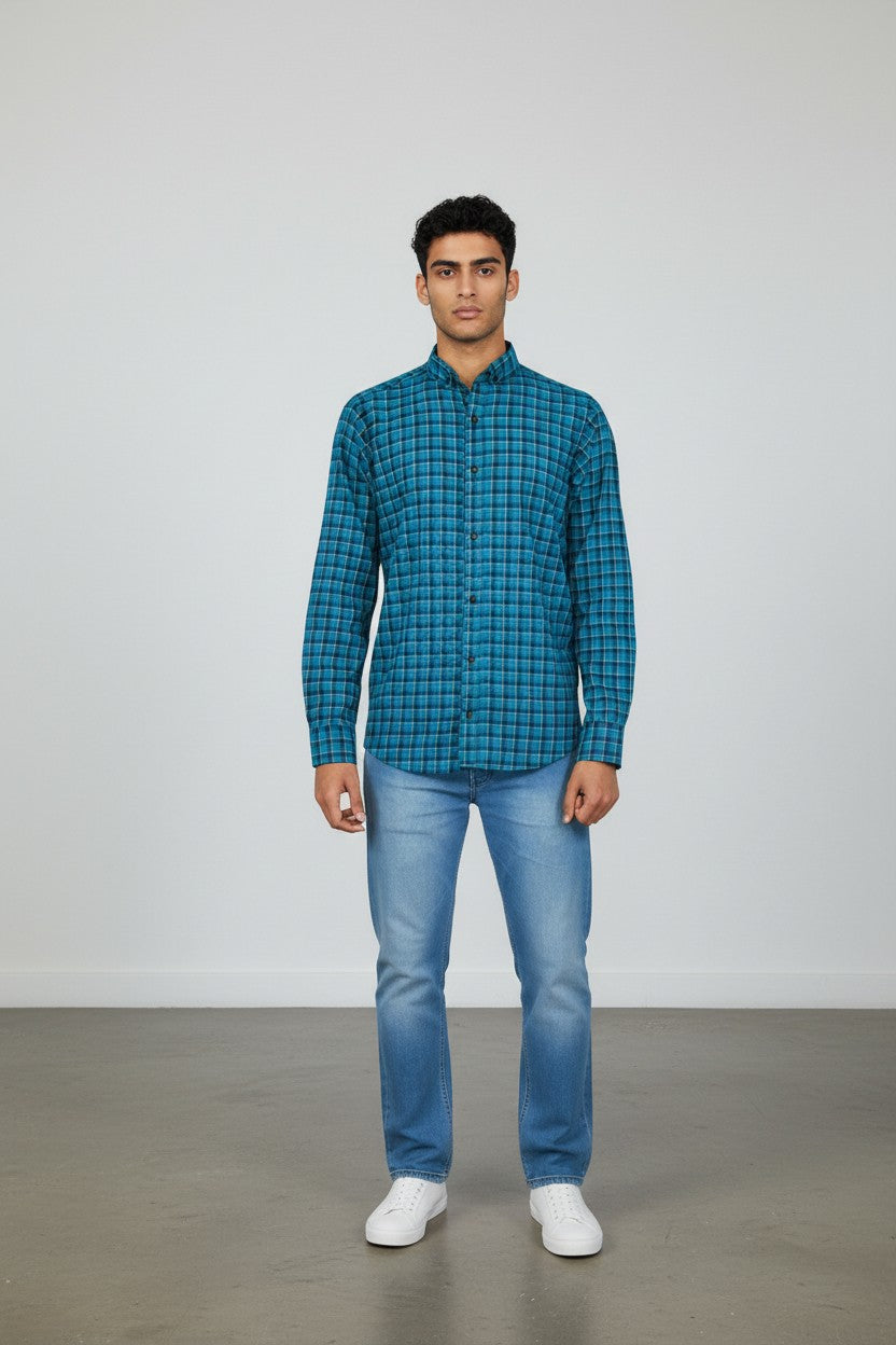 Classic Blue Checks