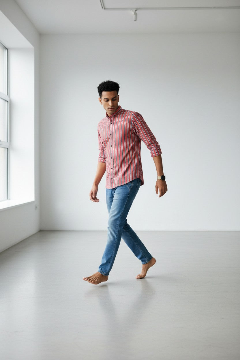 Scarlet Grid Shirt