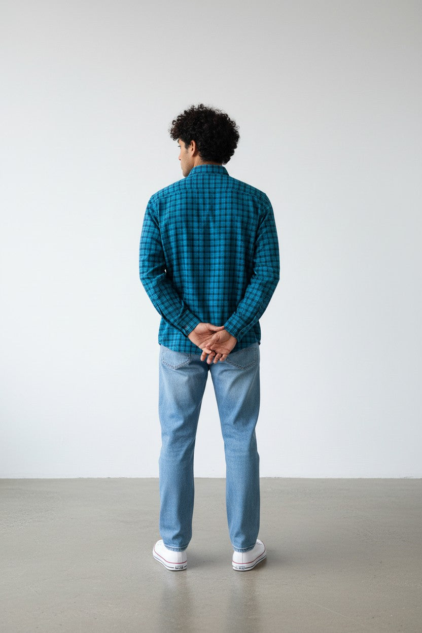 Classic Blue Checks