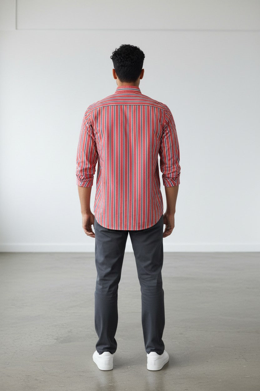 Scarlet Grid Shirt