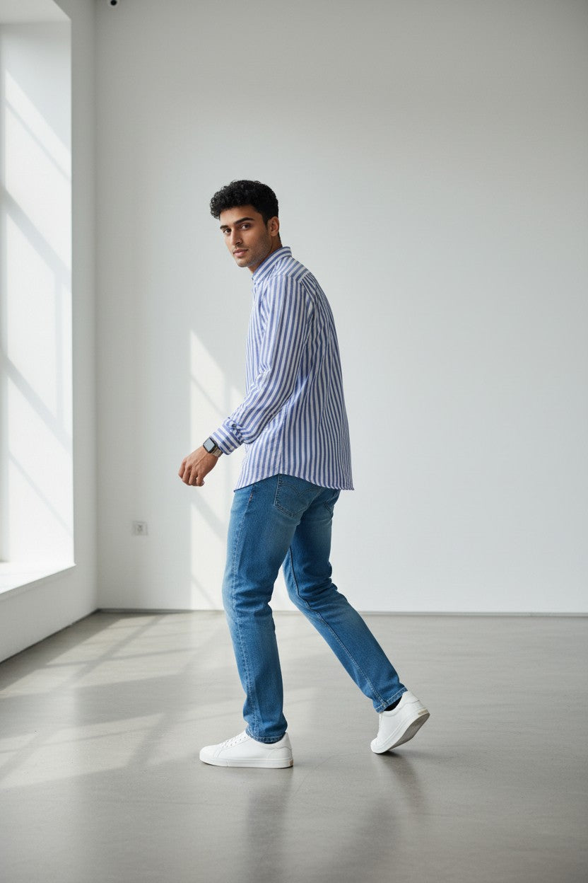 Blue Horizon Stripe Shirt