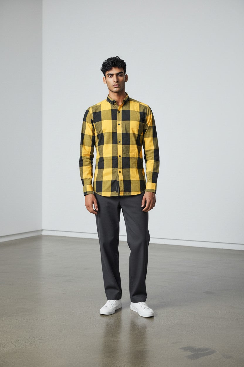 Nightfall Yellow Checks