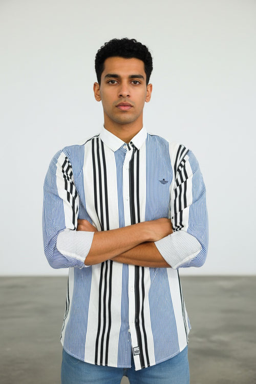Blue and Black Spectrum Shirt