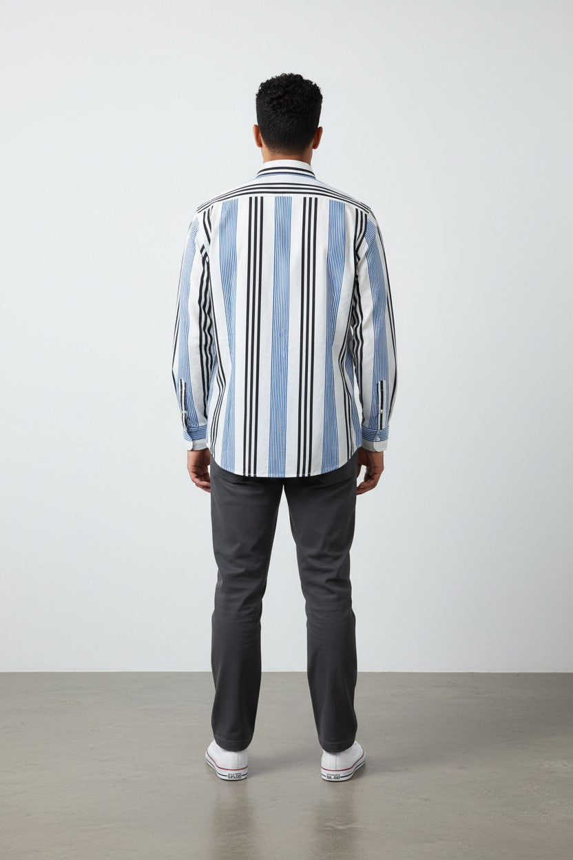 Blue and Black Spectrum Shirt