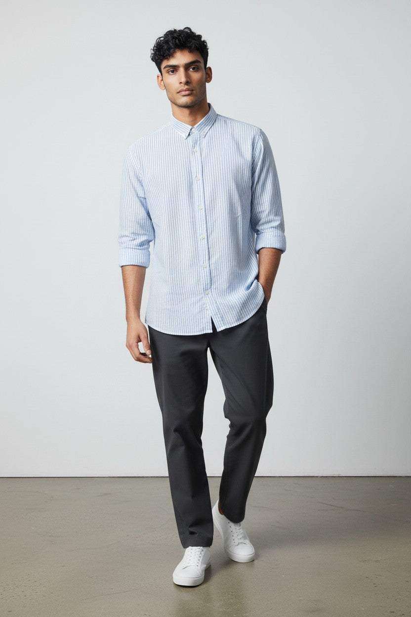 Frost Blue Stripe Shirt
