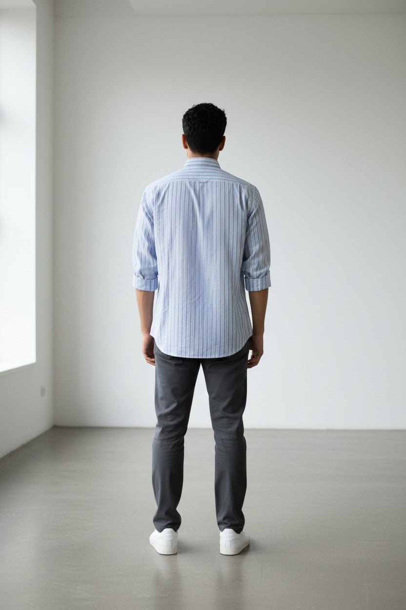 Frost Blue Stripe Shirt