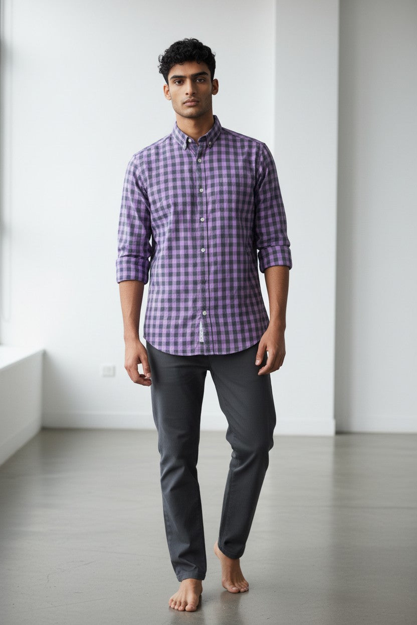 Royal Mauve Checks