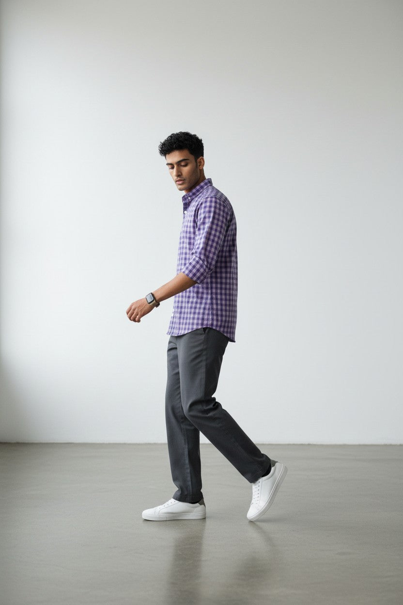 Royal Mauve Checks