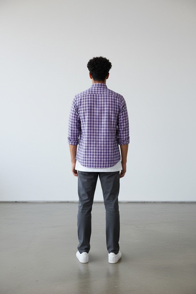 Royal Mauve Checks