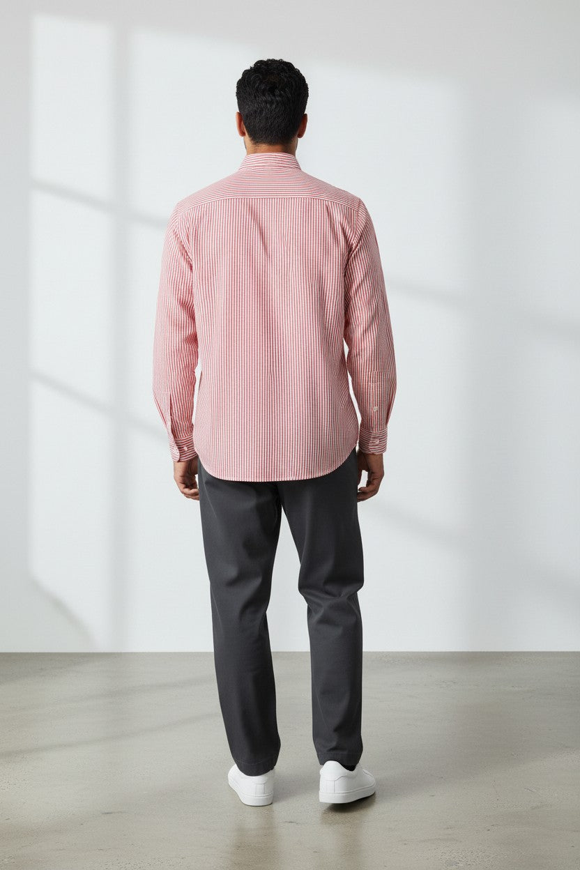 Scarlet Edge Stripe Shirt