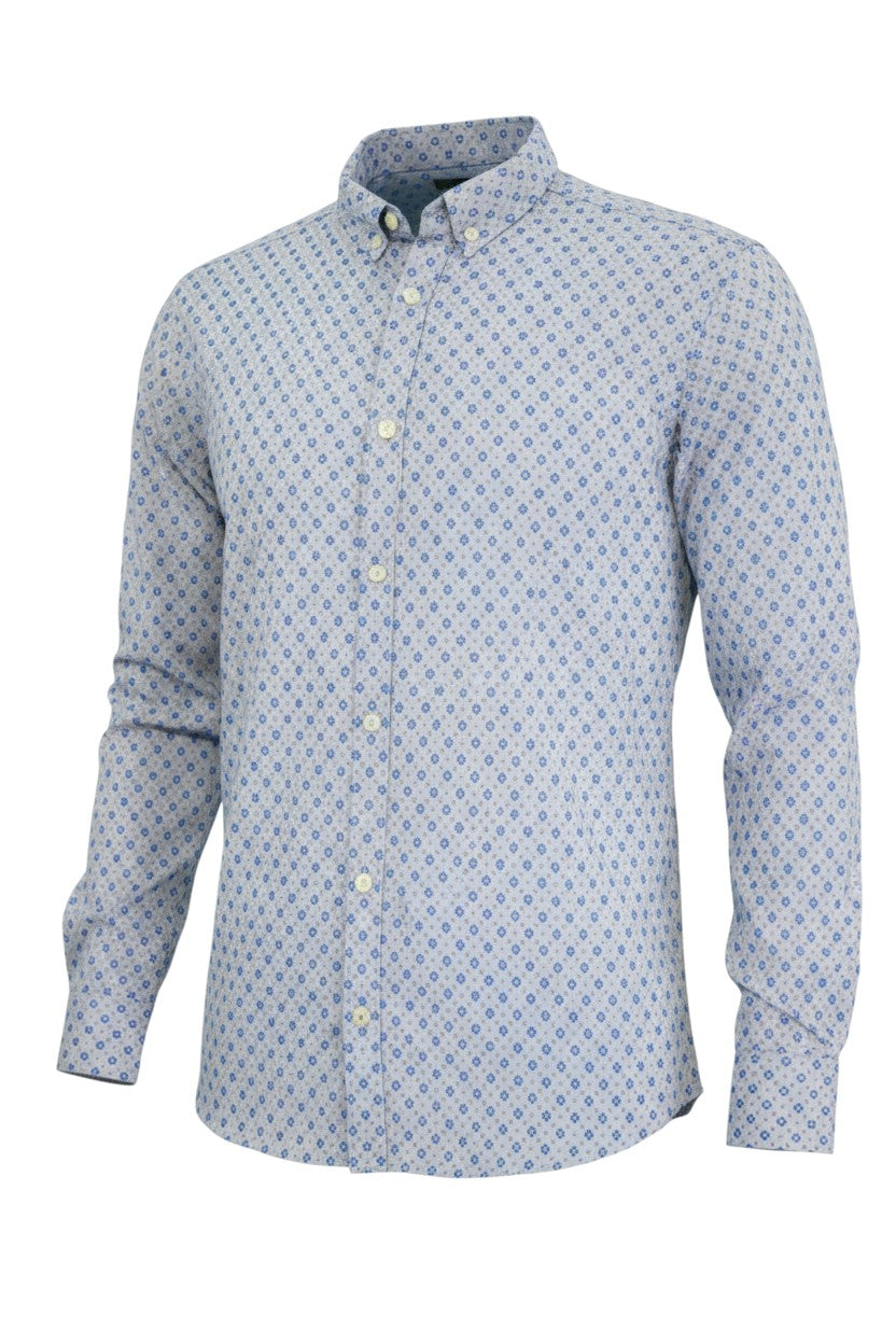 Stellar Grey Printed Shirt