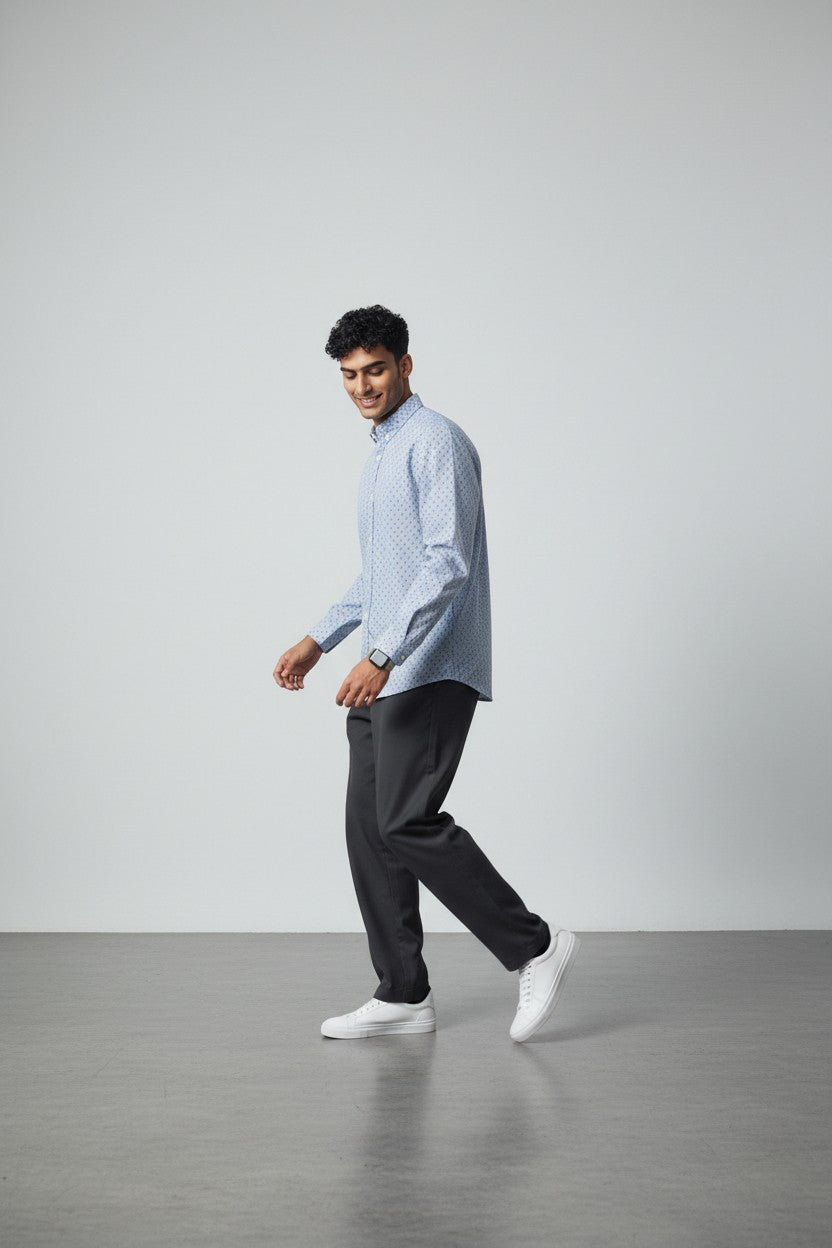 Stellar Grey Printed Shirt