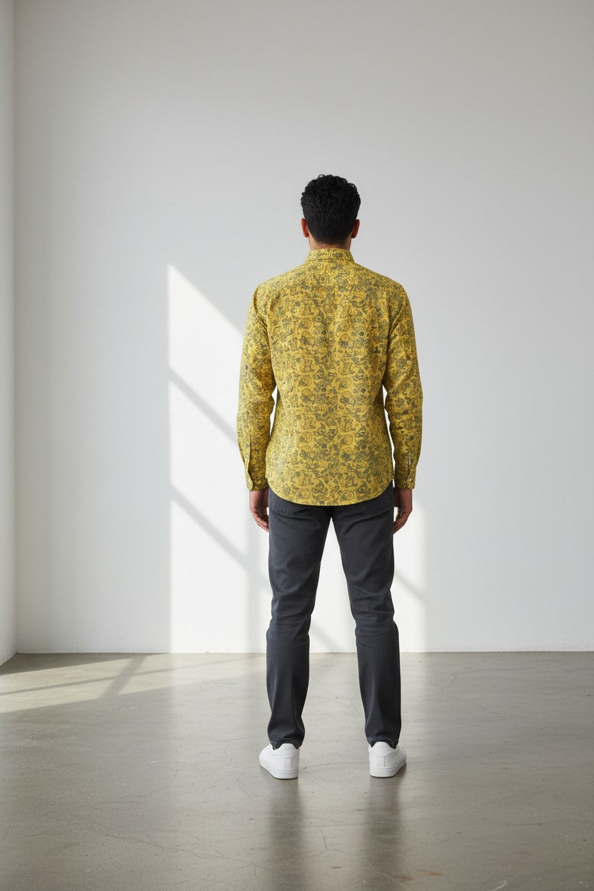Noir Accent Yellow Shirt
