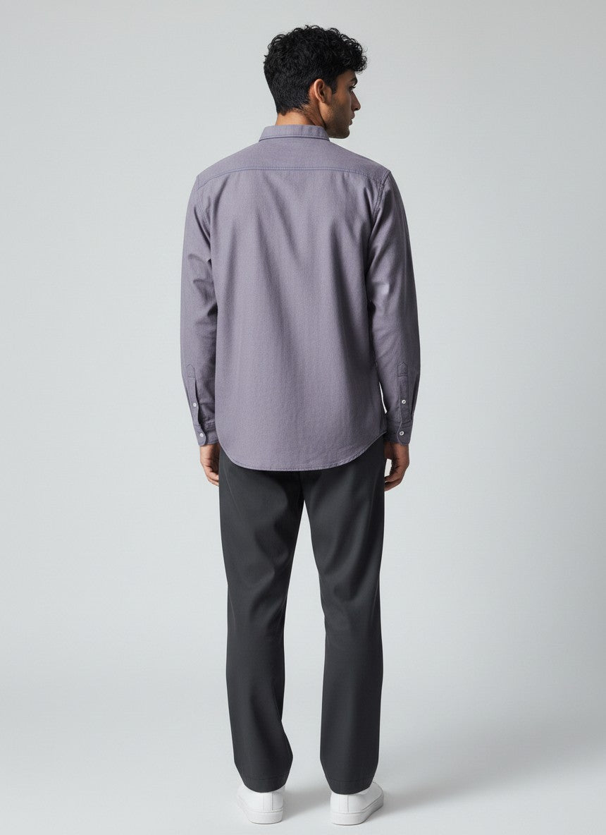 Dusty Mauve Heritage Button-Down | Premium Twill