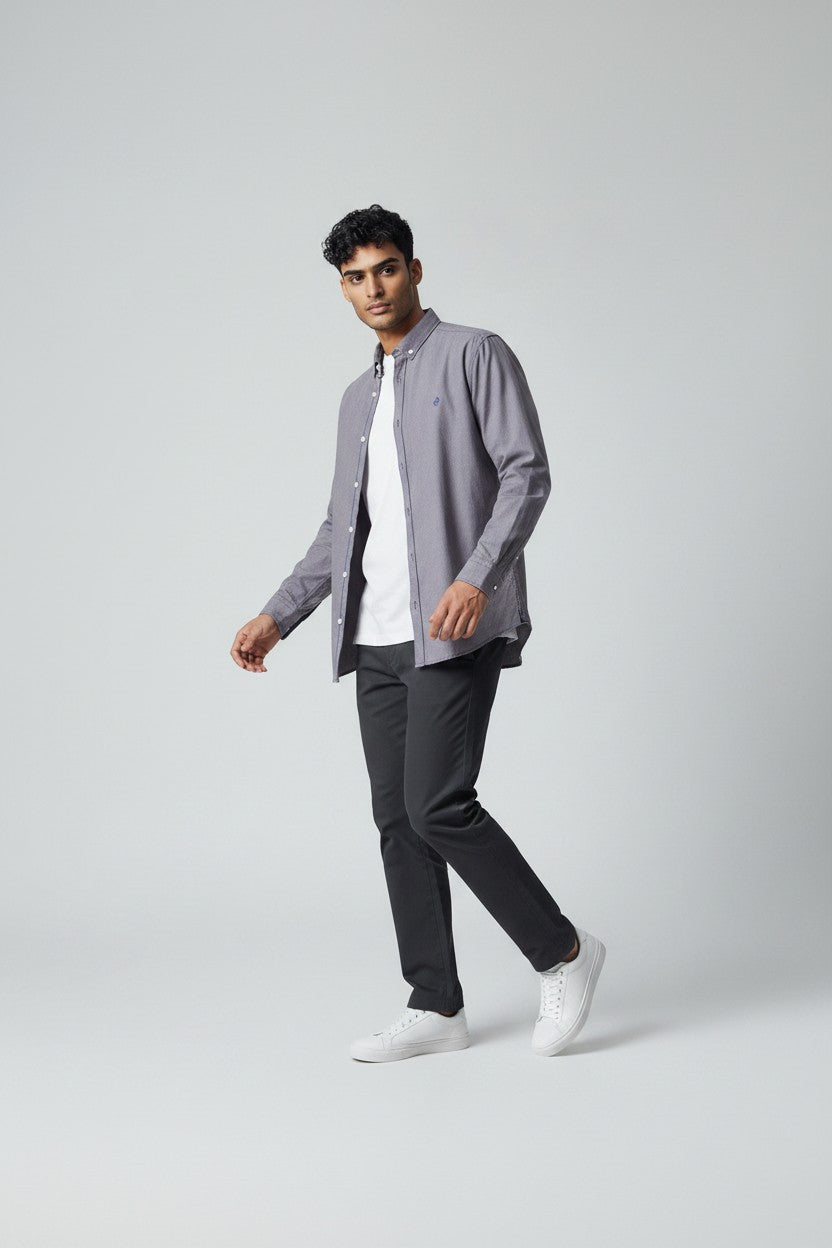 Dusty Mauve Heritage Button-Down | Premium Twill